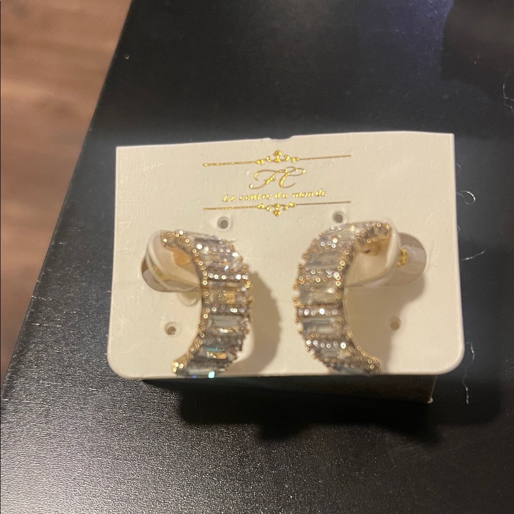 Elegant Gold and Silver Hoop Earrings